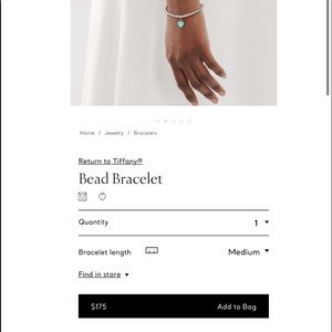 Tiffany bead bracelet